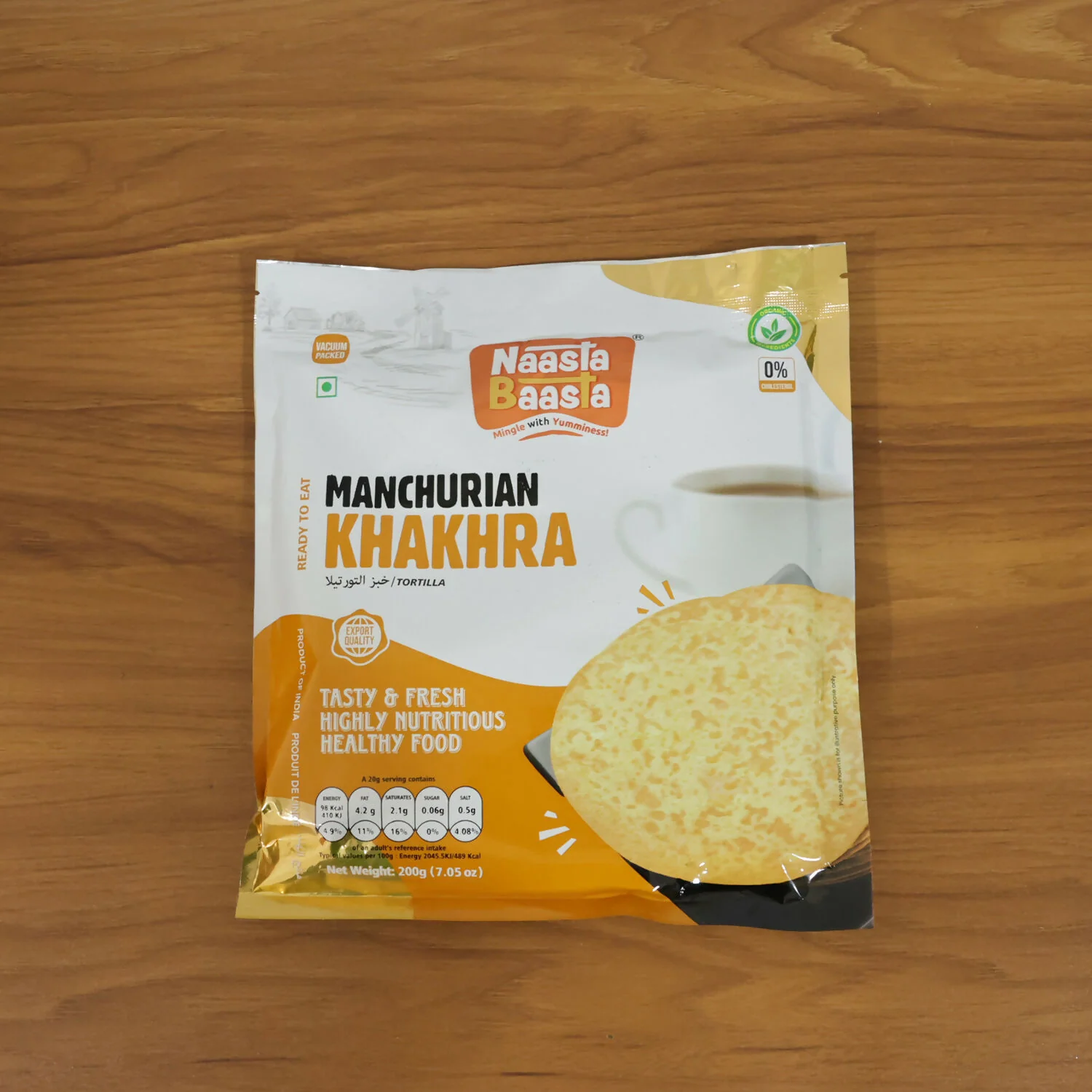 Naasta Baasta Manchurian Khakhra Healthy & Delicious Ready to Eat Crispy Fusion Snack(200gm) - Image 6
