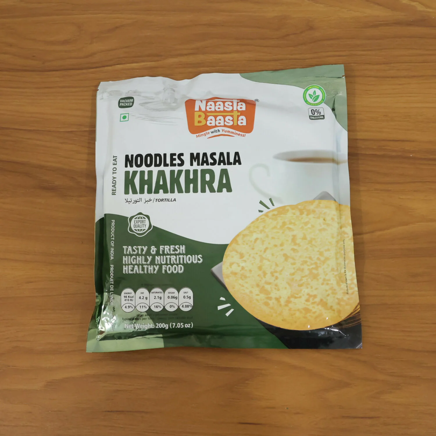 Naasta Baasta Noodles Masala Khakhra – Ready To Eat Whole Wheat Crispy & Highly Nutritious Healthy Snack (200gm) - Image 6