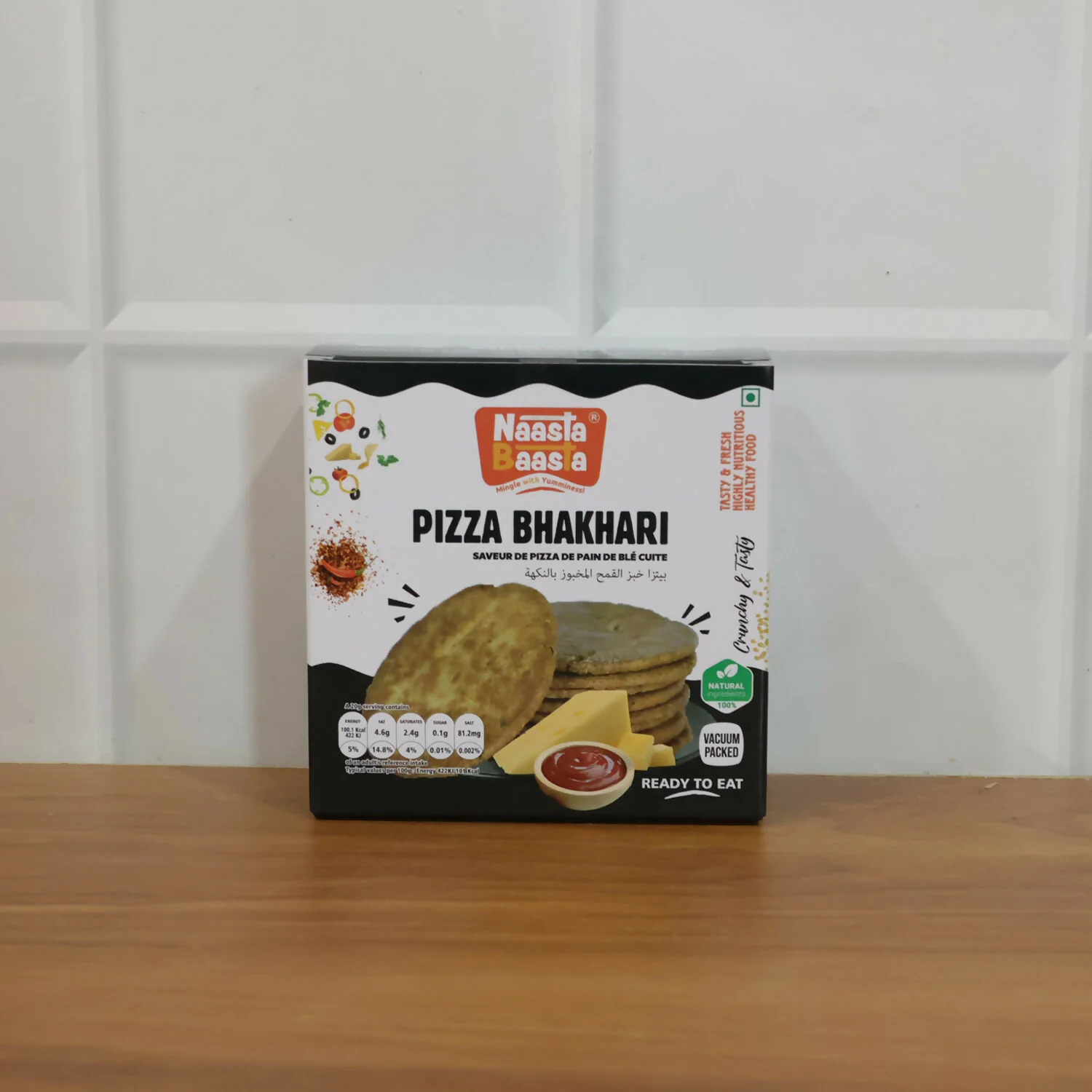 Naasta Baasta Pizza Bhakhari - Pizza Flavor & Crispy Ready to Eat Snack Delight (200 Gm) - Image 7