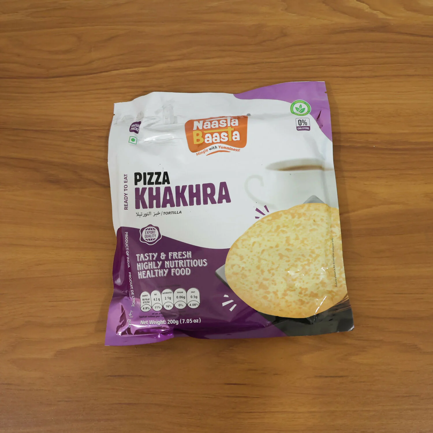 Naasta Baasta Pizza Khakhra Crispy & Cheesy Whole Wheat Ready to Eat Snack (200gm) - Image 6