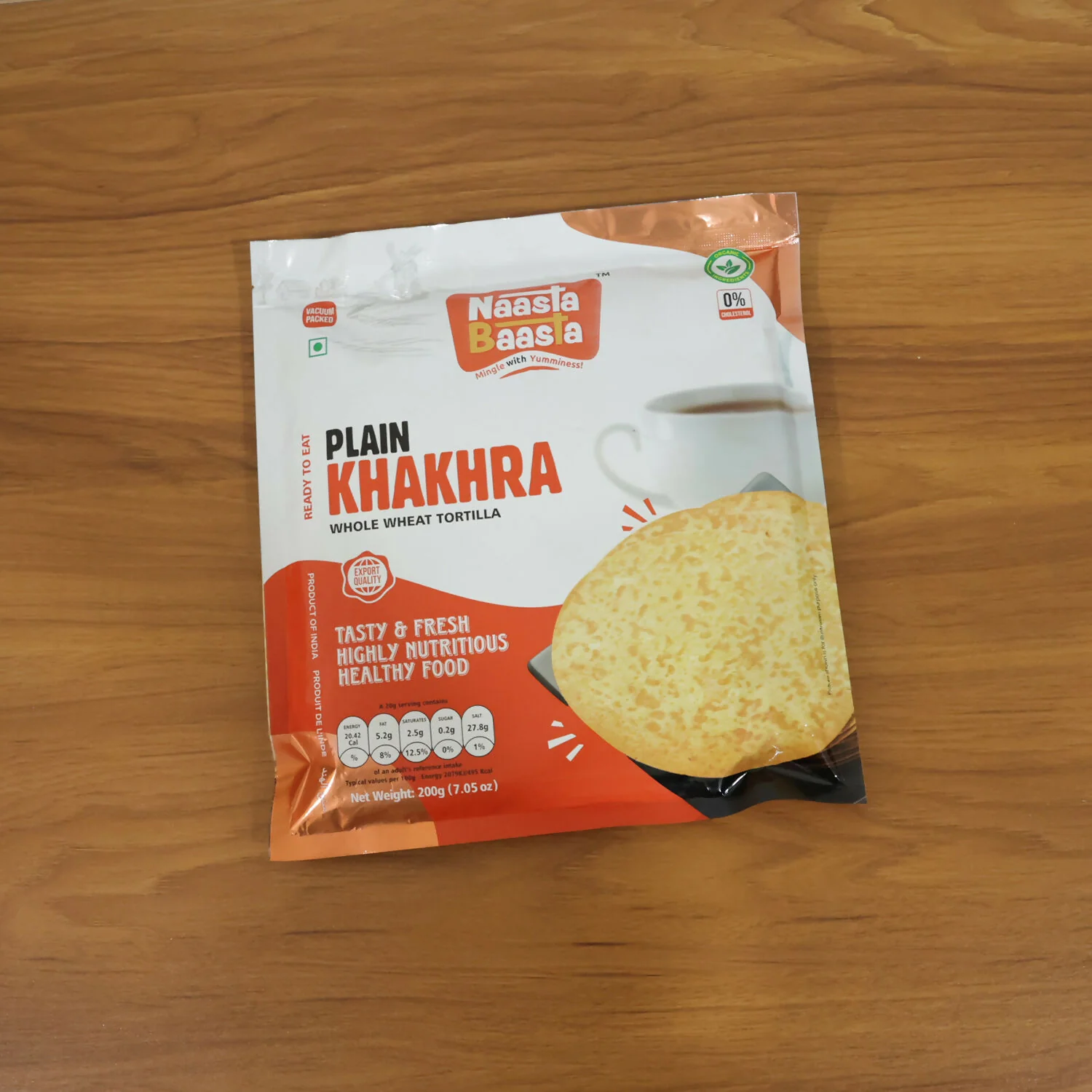 Naasta Baasta Plain Khakhra - Fiber Rich Crispy Daily Snack (200 Gm) - Image 6