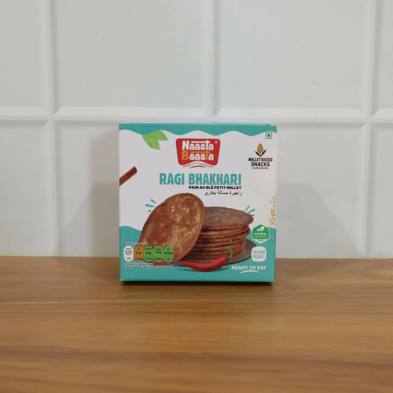 Naasta Baasta Ragi Bhakhari - Crispy Millet Based Ready to Eat Healthy Snack (200gm) - Image 7