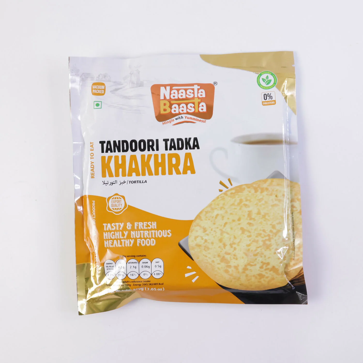 Naasta Baasta Tandoori Tadka Khakhra - Crispy Ready to Eat Snack (200 Gm) - Image 5
