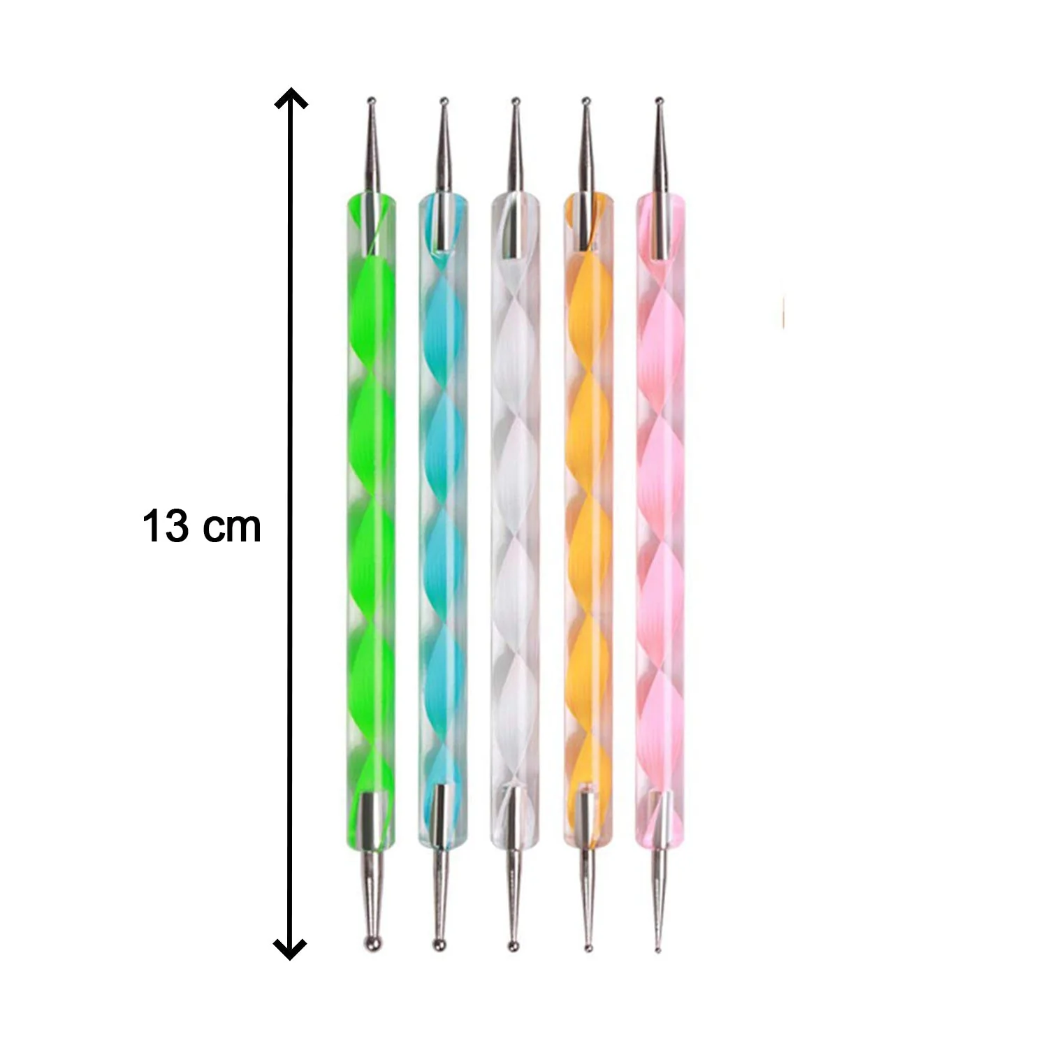 Nail Art Point Pen and Set Used by Women's for Their Fashion Purposes (Pack of 5Pcs) - Image 10
