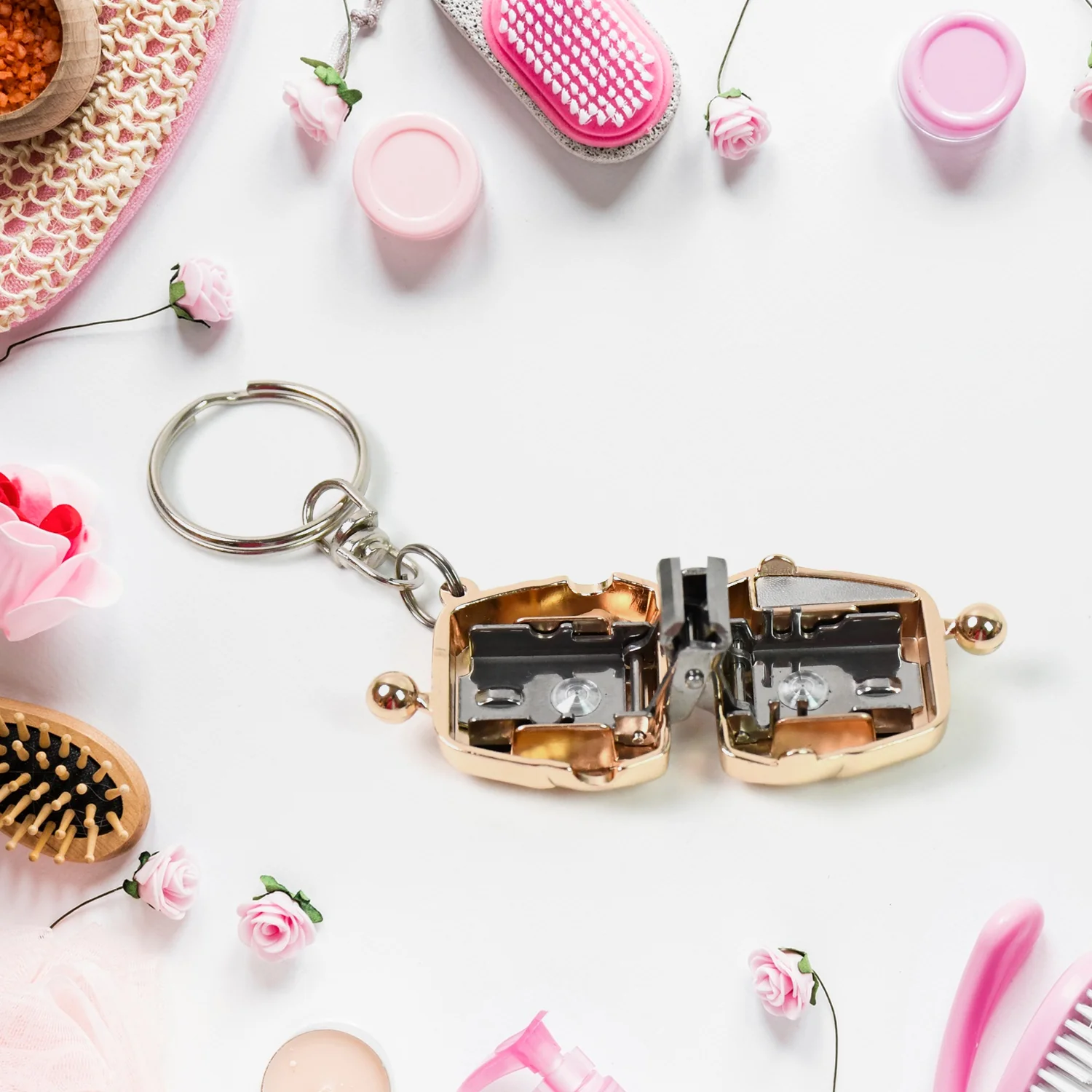 Nail Clipper Keychain With 3D Floating Frame Display Case (1 Set) - Image 6