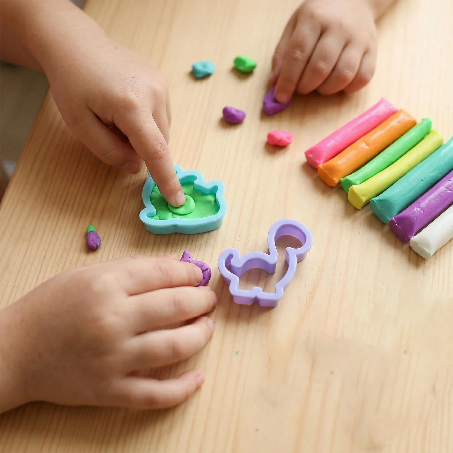 NARA 8 Color Modelling Clay Set with Shape Cutters – Kids Creative DIY Play Dough Kit (90 Gm) - Image 2