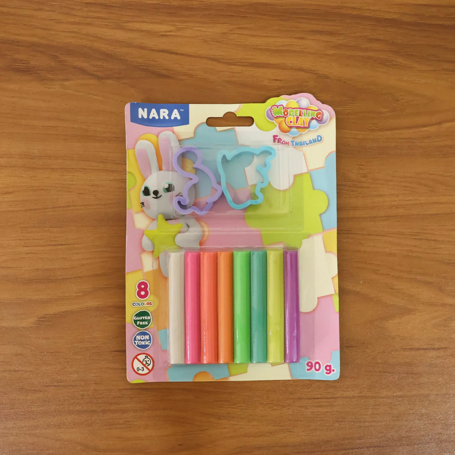 NARA 8 Color Modelling Clay Set with Shape Cutters – Kids Creative DIY Play Dough Kit (90 Gm) - Image 6