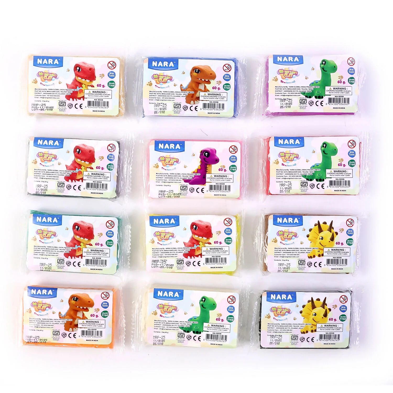 Nara Creative Modelling Clay for Kids DIY Art & Craft Soft Play Dough - Image 5