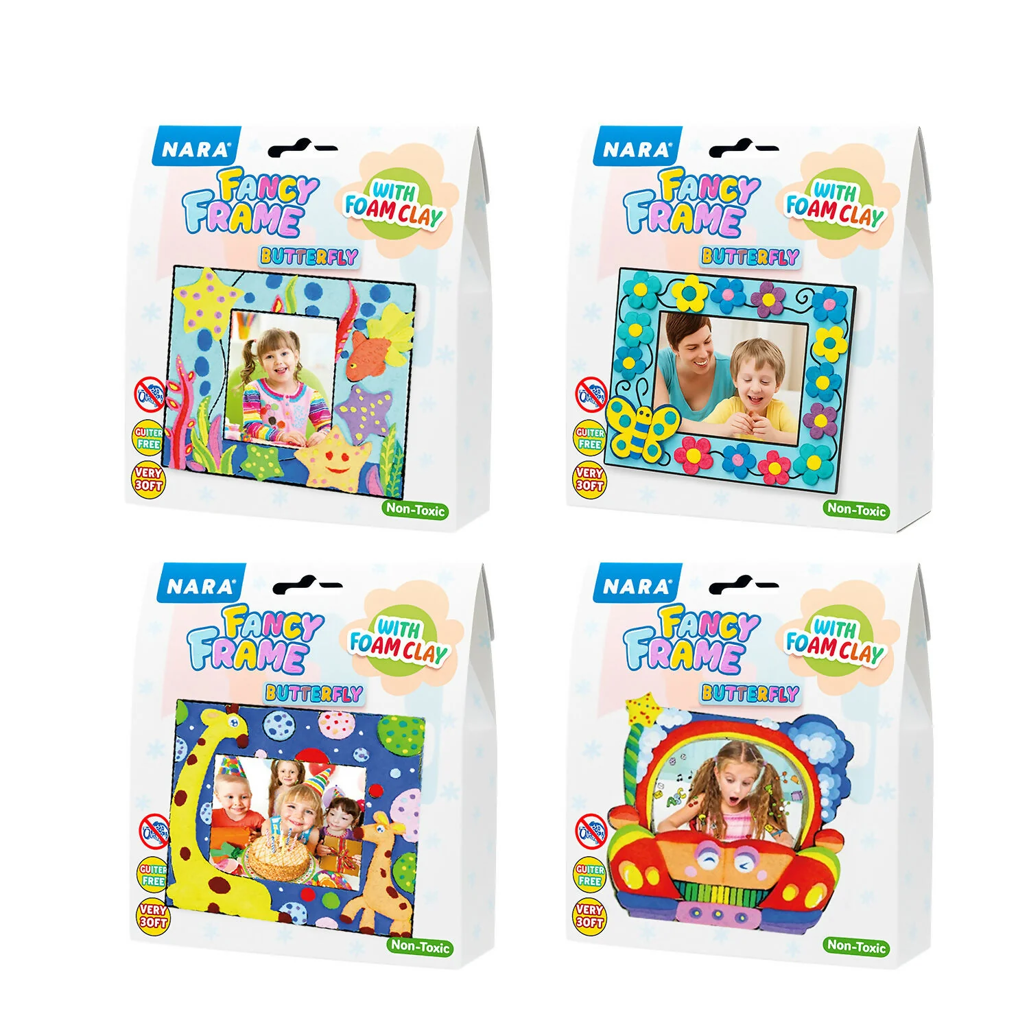 NARA Fancy Frame Foam Clay Art Kit Mix Design – DIY Photo Frame Craft Set for Kids Creative Activity (1 Pc) - Image 5