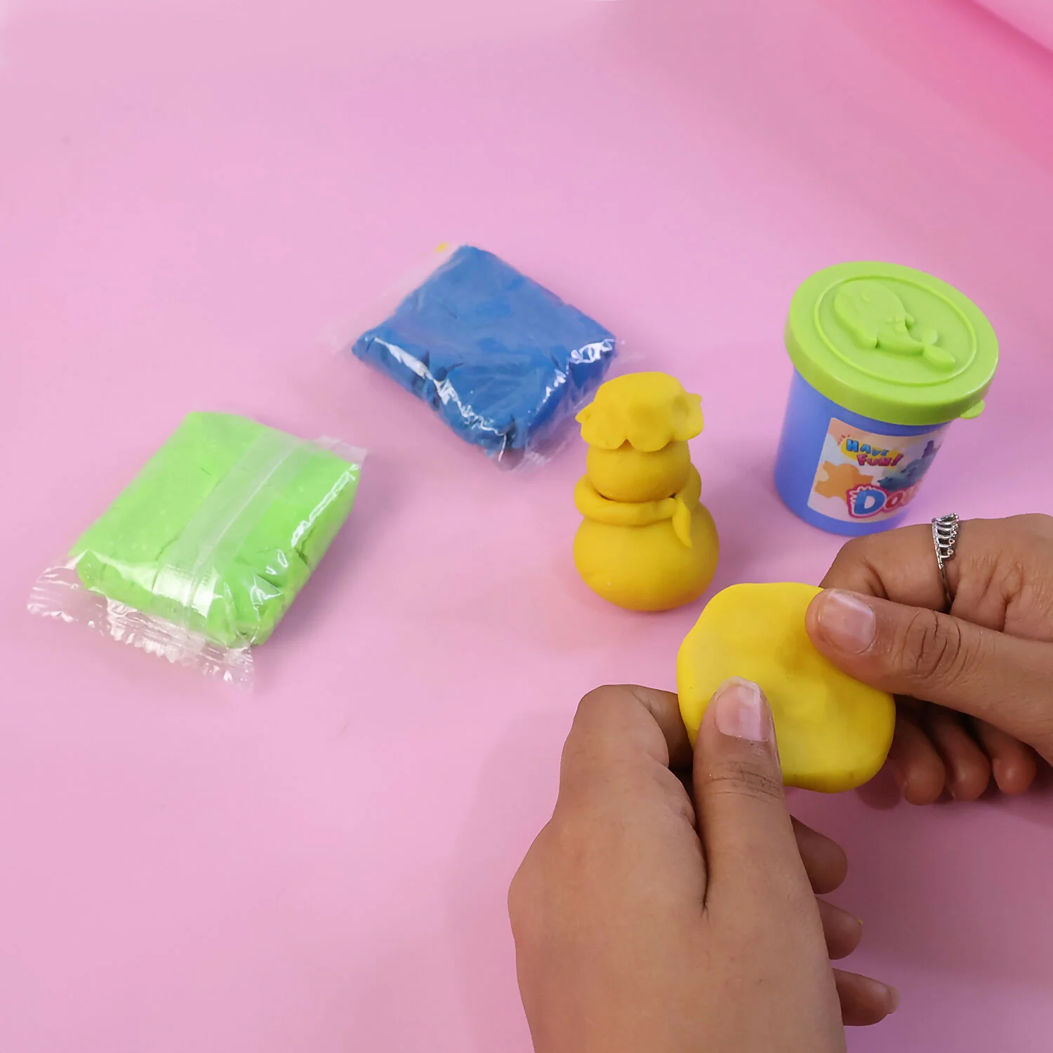 NARA Kids Soft Colorful Dough Clay Set for Creative Play and Learning Activity Kit - Image 4