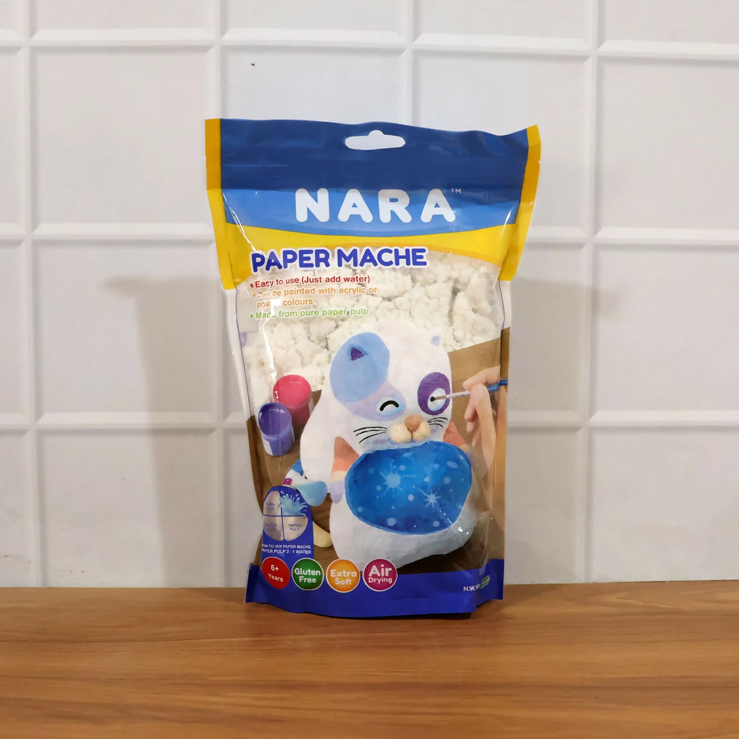 NARA Paper Mache Craft Dough Kit – DIY Sculpting, Painting & Air Dry Art Set for Kids - Image 7