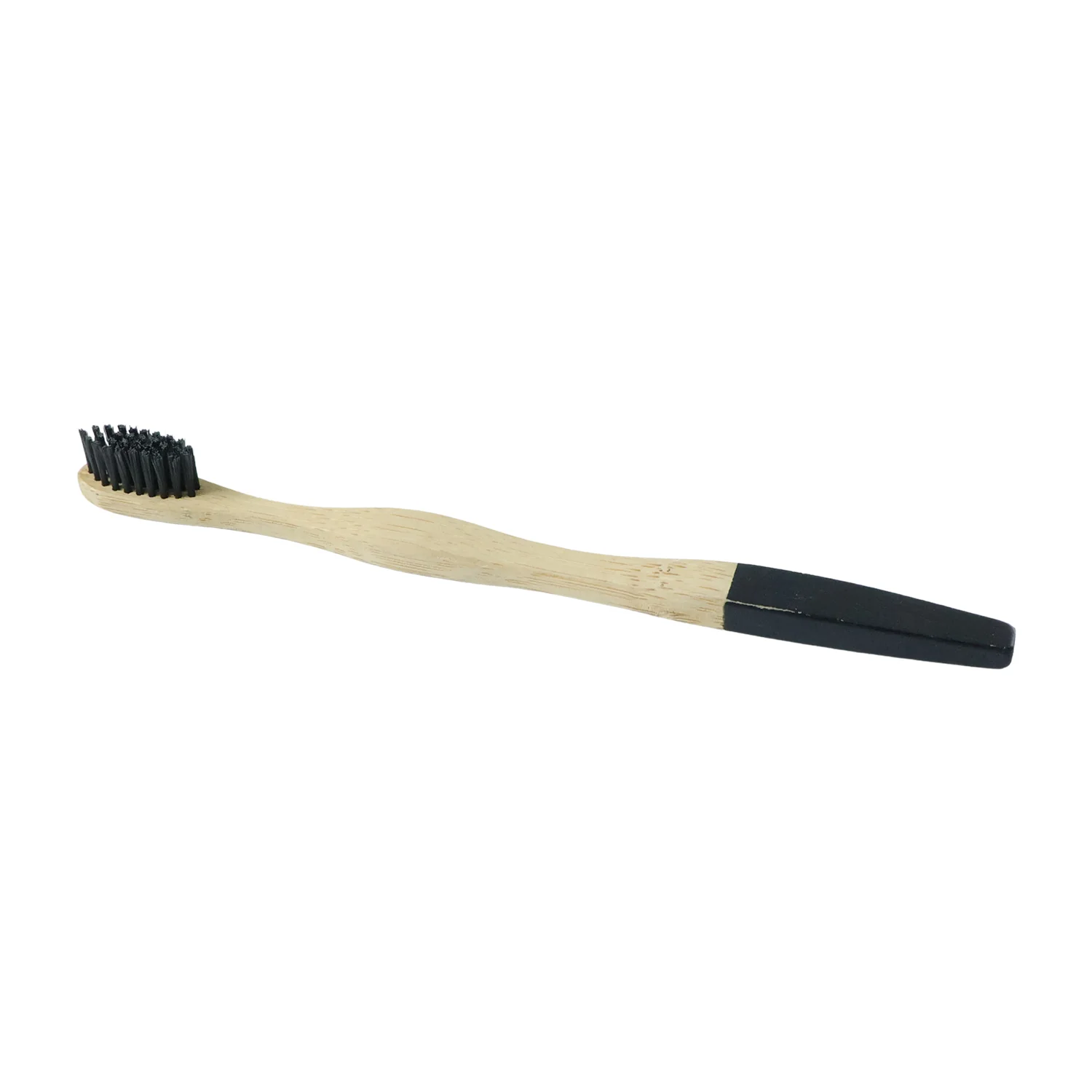 Natural Bamboo Toothbrush with Soft Charcoal Bristles (1 Pc) - Image 4