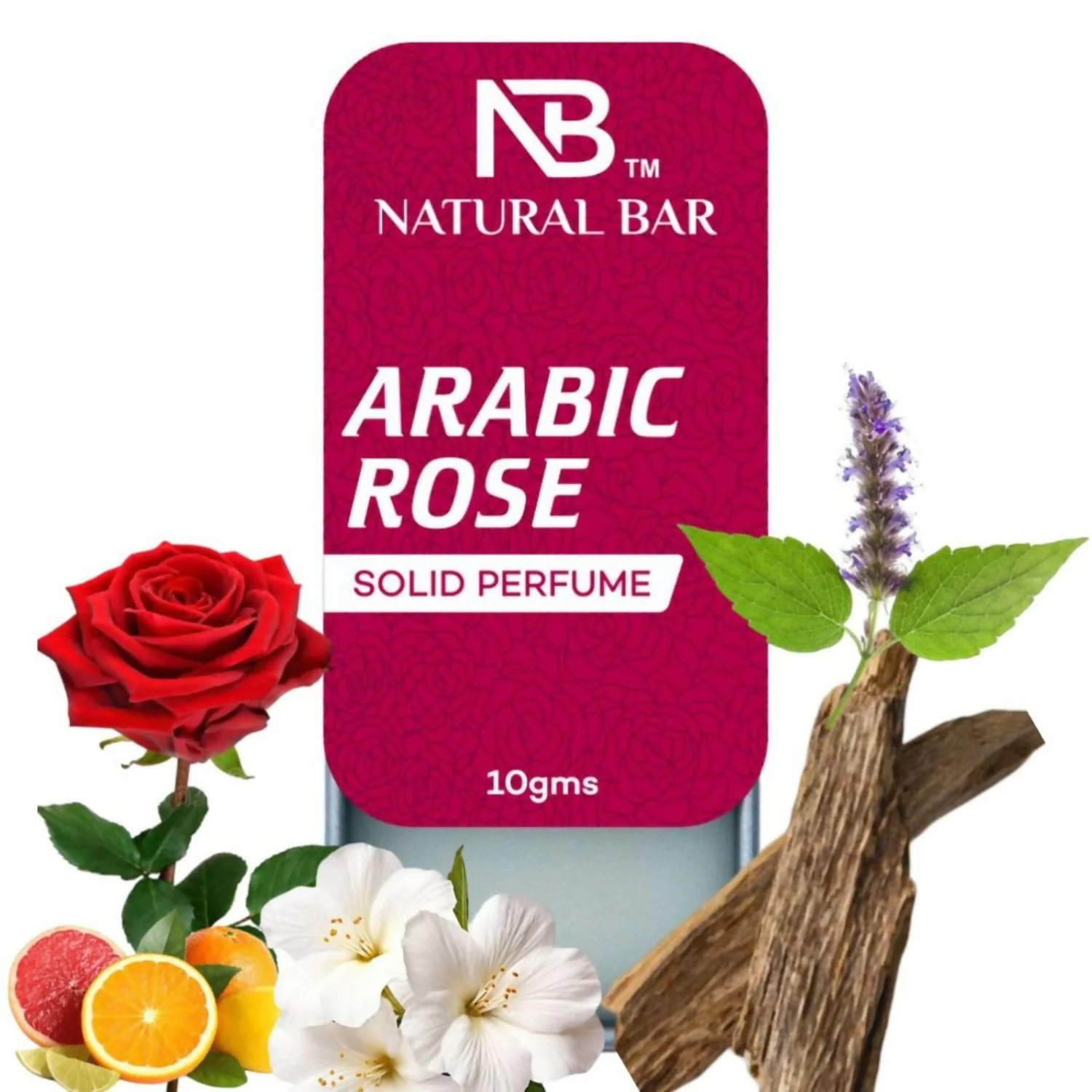 Arabic Rose Solid Perfume, Alcohol Free Long Lasting Fragrance for Male and Female (10gms) - Image 4