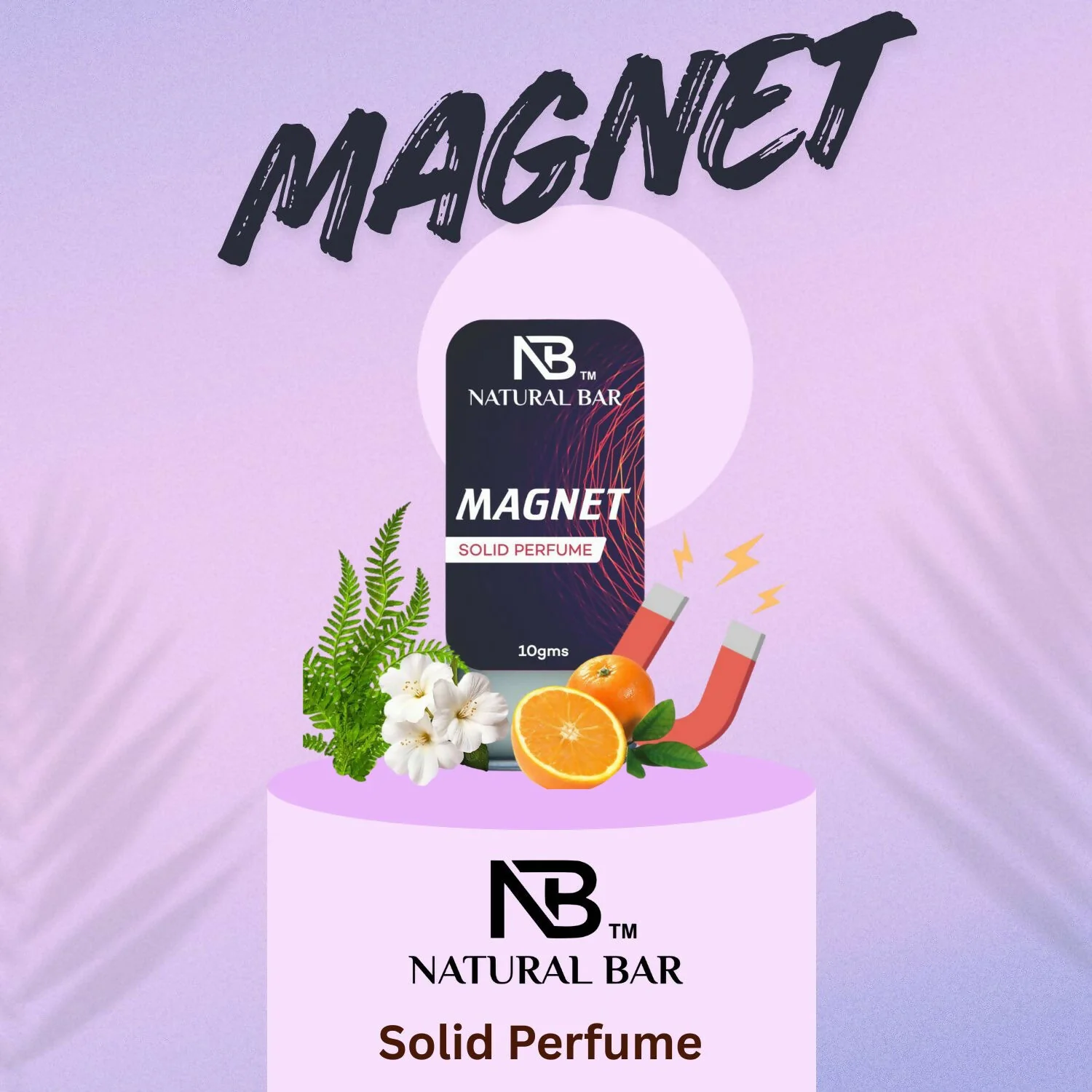 Cr7 And Magnet Solid Perfume Combo, Alcohol Free Cologne Strong & Lasting Fragrance, Gifting for Him & Her (10gms/2Pc) - Image 3