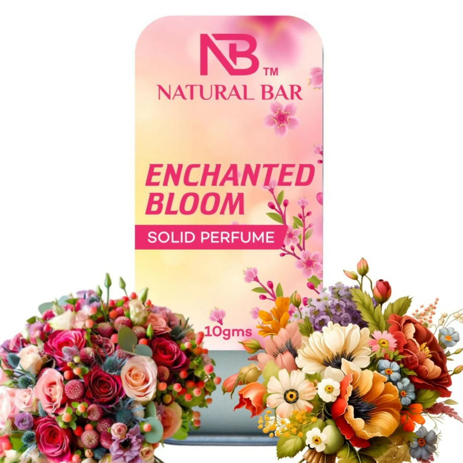 Enchanted Bloom Solid Perfume, Alcohol Free Long Lasting Fragrance for Male and Female (10gms) - Image 4