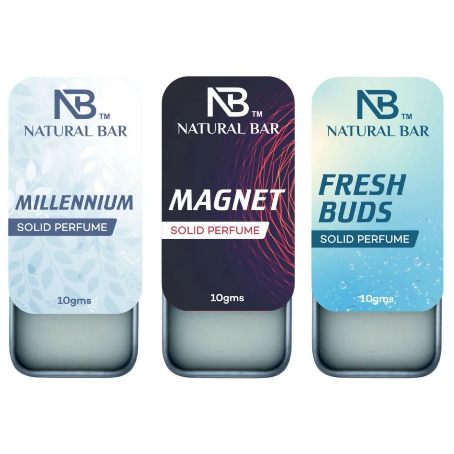 Millennium, Fresh Buds And Magnet Solid Perfume Combo, Alcohol Free Cologne Strong & Lasting Fragrance, Gifting for Him & Her (10gms/3Pc) - Image 5