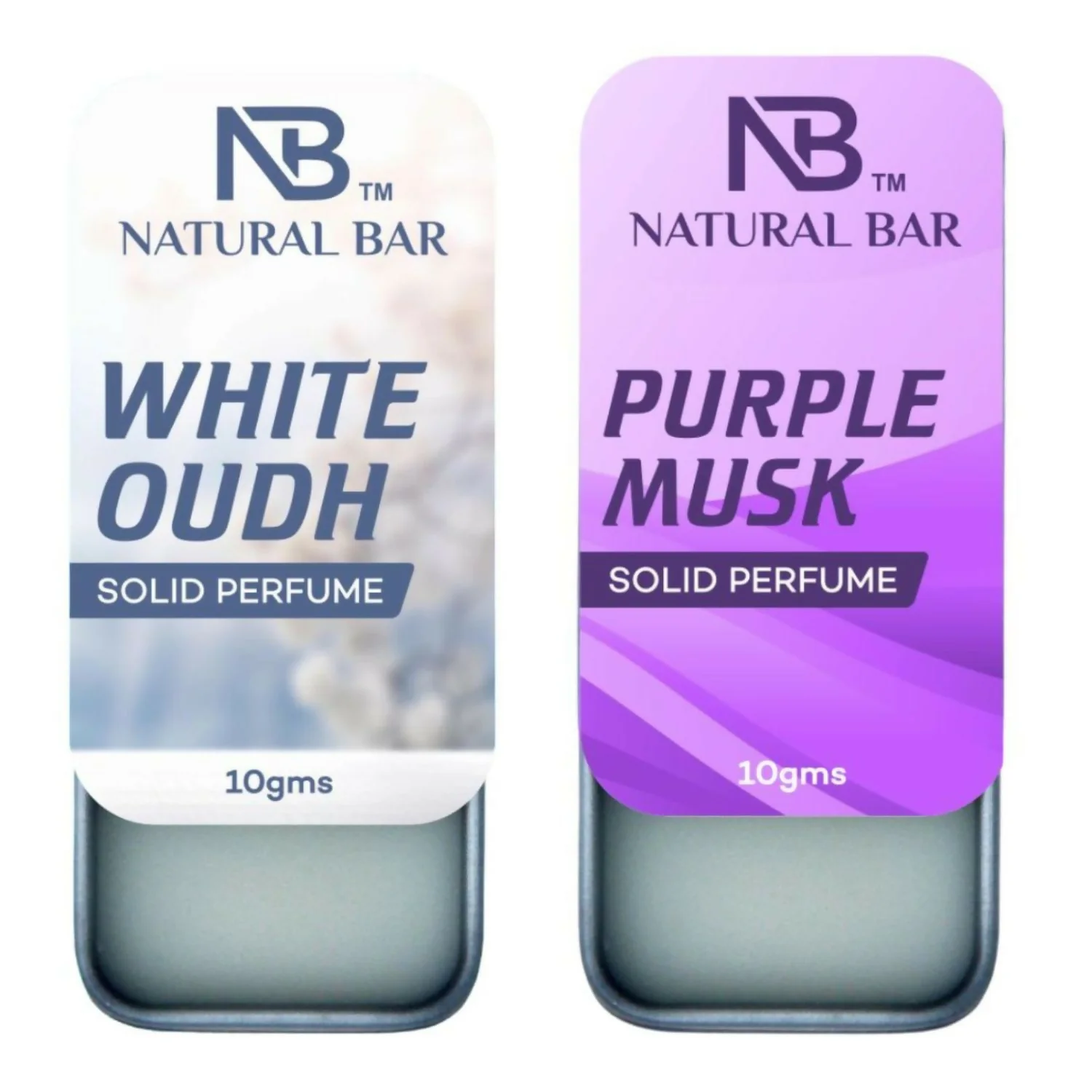 White Oud And Purple Musk Solid Perfume Combo, Alcohol Free Cologne Strong & Lasting Fragrance, Gifting for Him & Her(10gms/2Pc) - Image 5