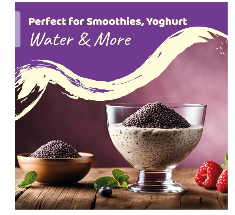 Oracle Natural Premium Chia Seeds 250gm Rich in Fiber, Protein & Omega-3, Superfood - Image 3