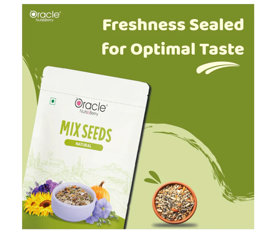 Oracle Natural Premium Mix Seeds 250gm Healthy Superfood Blend of Pumpkin, Sunflower - Image 3