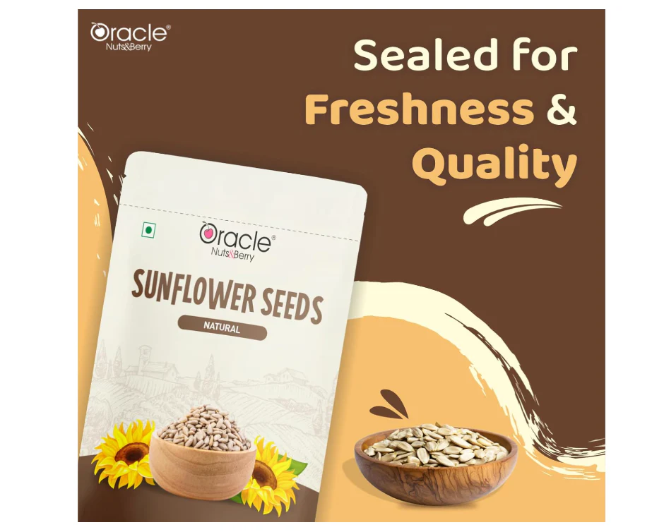 Oracle Natural Sunflower Edible Seeds 250gm Rich in Vitamin E(Edible Seeds) - Image 4