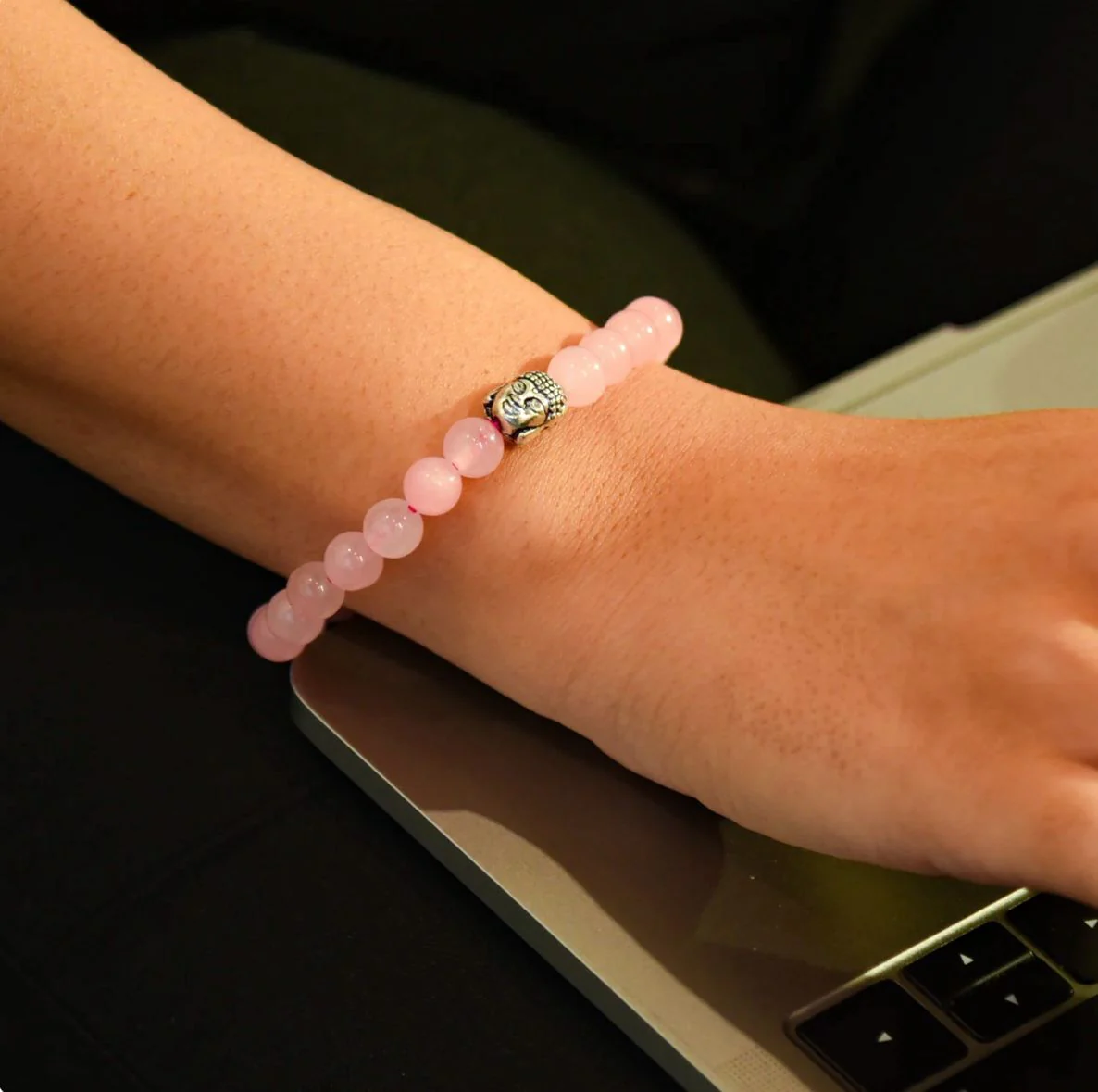 Natural Rose Quartz Crystal  Bracelet - Image 4