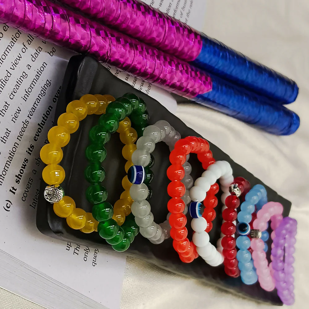 Navratri Special 9 Colors Bracelet Combo (9Pc) - Image 3