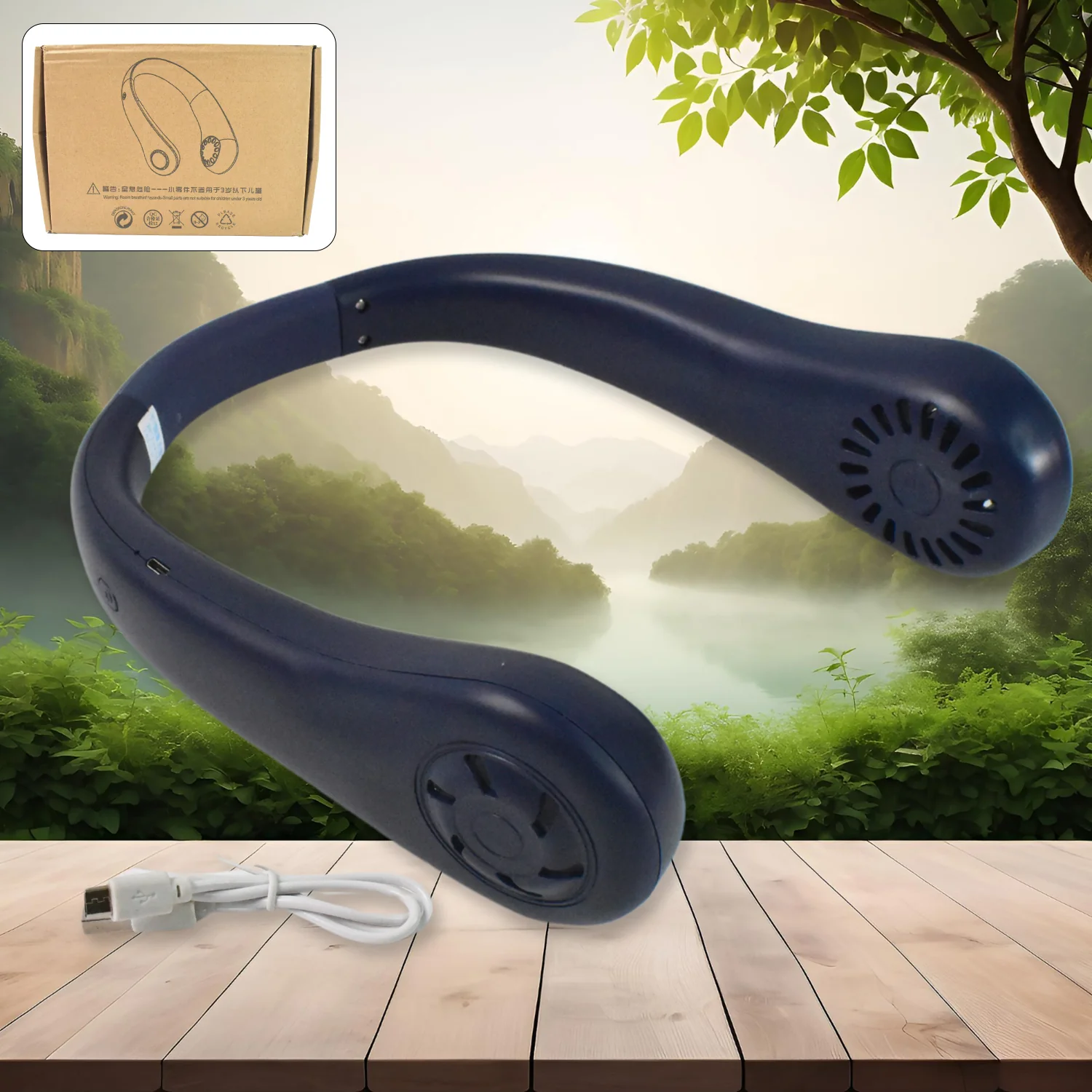 Neck Fans Portable Rechargeable Prime, Bladeless Personal Fans for Your Neck Face - Image 4