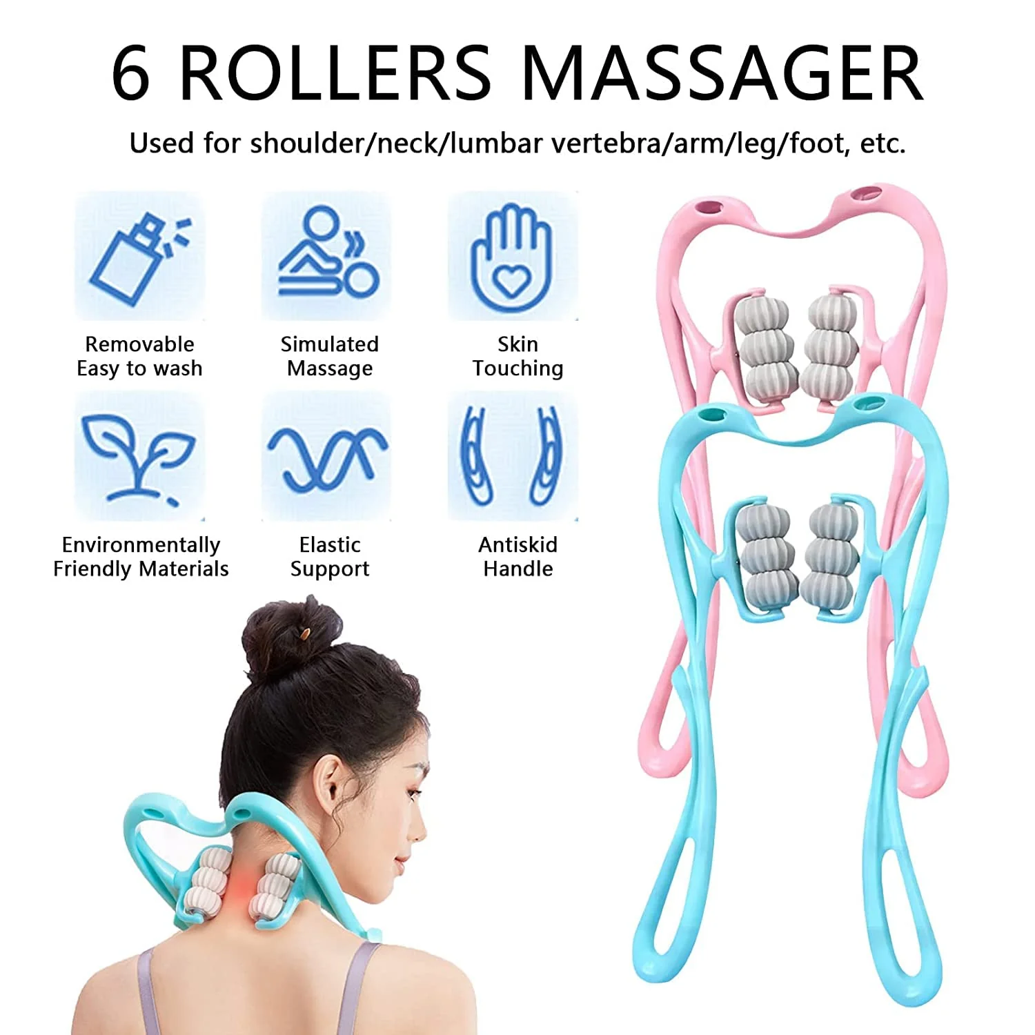 Neck & Shoulder Massager: Portable Relief for Back, Waist & More (1 Pc) - Image 5