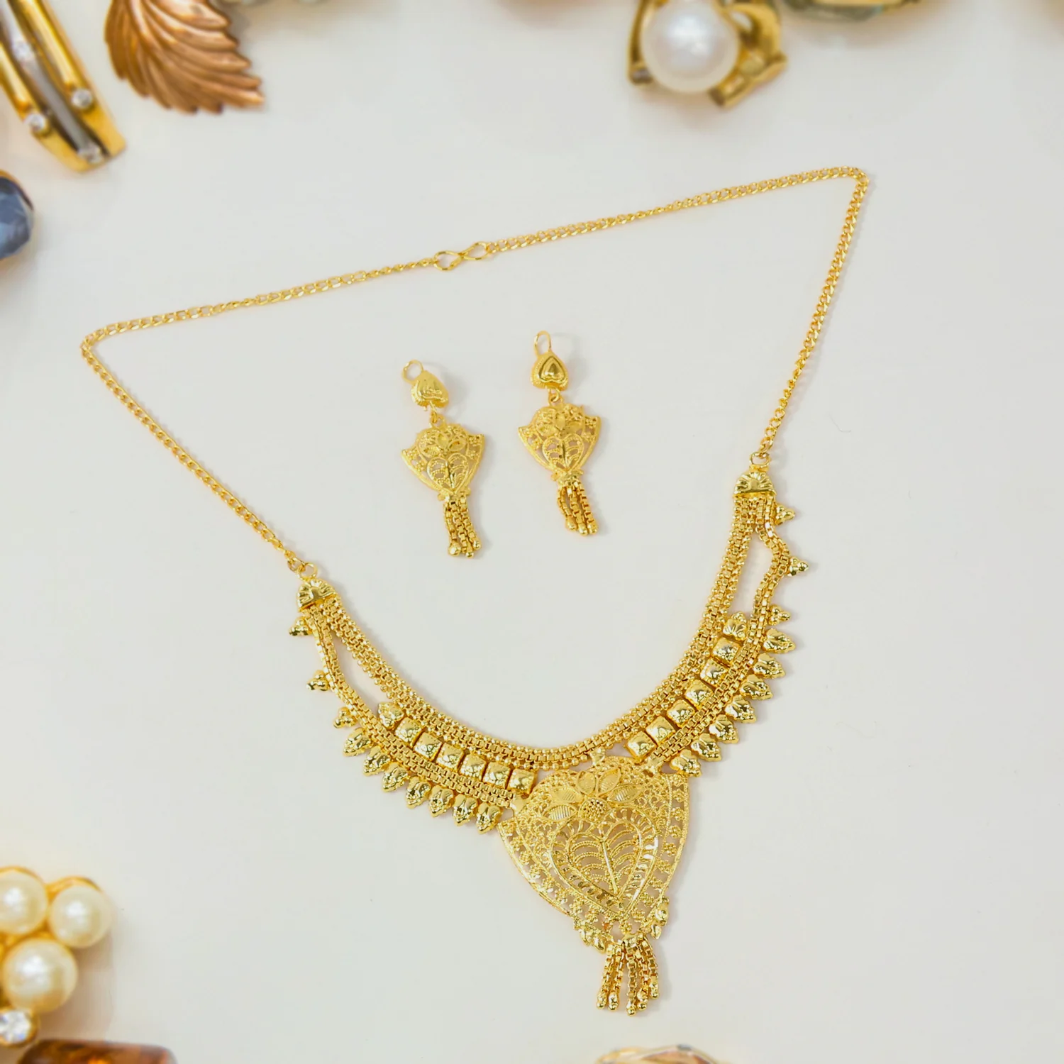 Necklace With Pair of Earrings Set for (2Pc) - Image 4