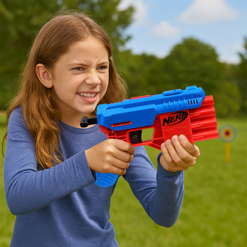 Nerf Alpha Strike Fang QS-4 Blaster Compact Dart Blaster with 10 Darts - Image 5