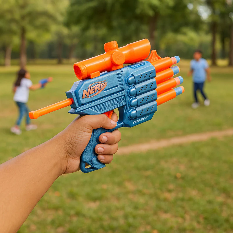 Nerf Elite 2.0 Prospect Blaster Compact Foam Dart Gun with Scope & 8 Darts - Image 3