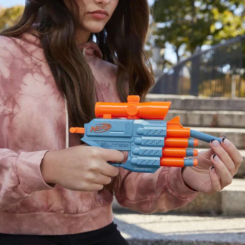 Nerf Elite 2.0 Prospect Blaster Compact Foam Dart Gun with Scope & 8 Darts - Image 7