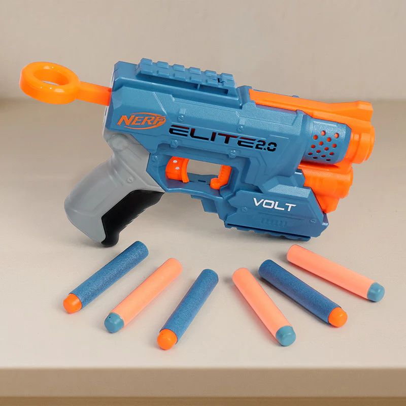 Nerf Elite 2.0 Volt Blaster Compact Foam Dart Gun with Light Beam & 6 Darts - Image 5