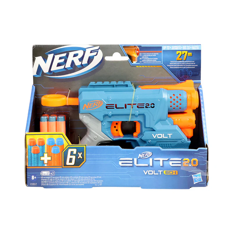 Nerf Elite 2.0 Volt Blaster Compact Foam Dart Gun with Light Beam & 6 Darts - Image 6