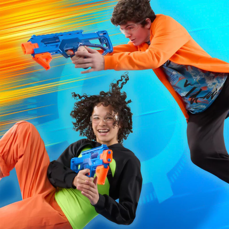 Nerf N-Series Double Impact Blaster High-Performance Foam Dart Gun with 12 Darts - Image 4