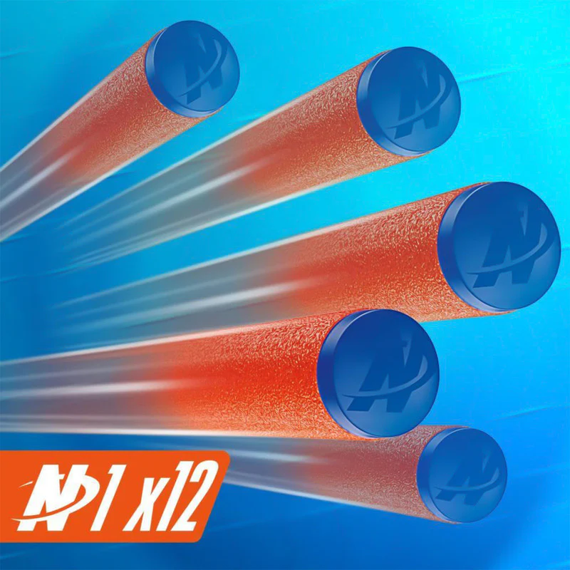 Nerf N-Series Double Impact Blaster High-Performance Foam Dart Gun with 12 Darts - Image 6