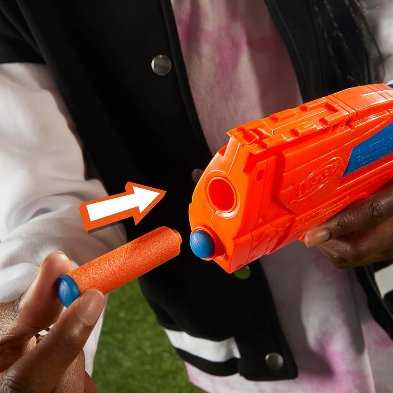 Nerf N-Series Ward Blaster Compact Foam Dart Gun with 2 Darts - Image 4