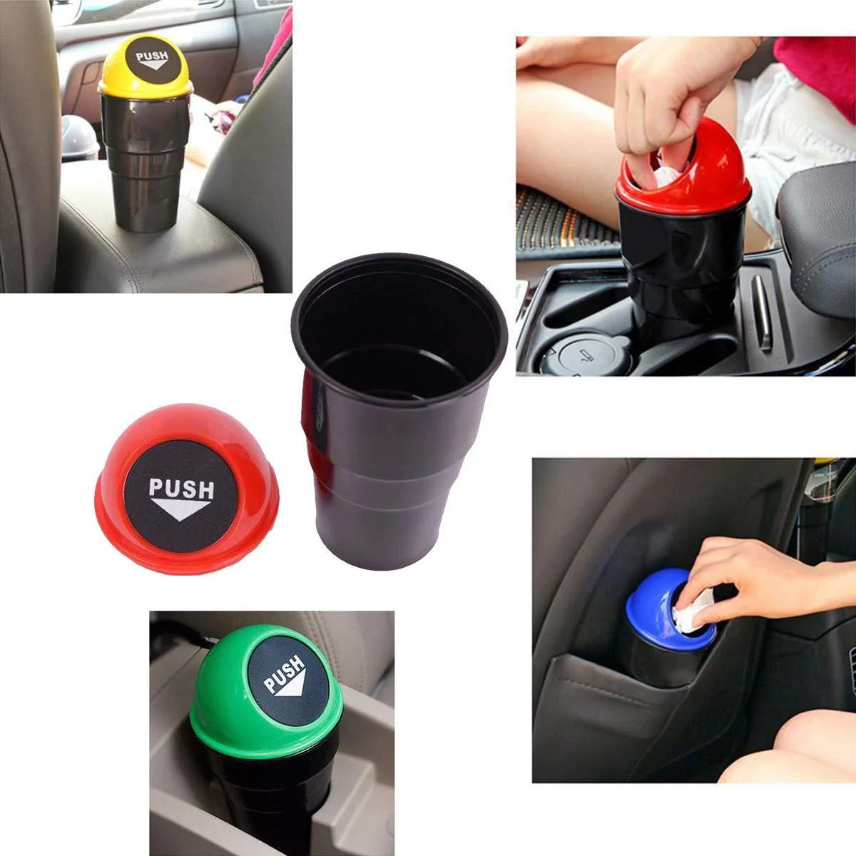 Car Dustbin / Mini Car Trash Bin / Car Ashtray - Image 5