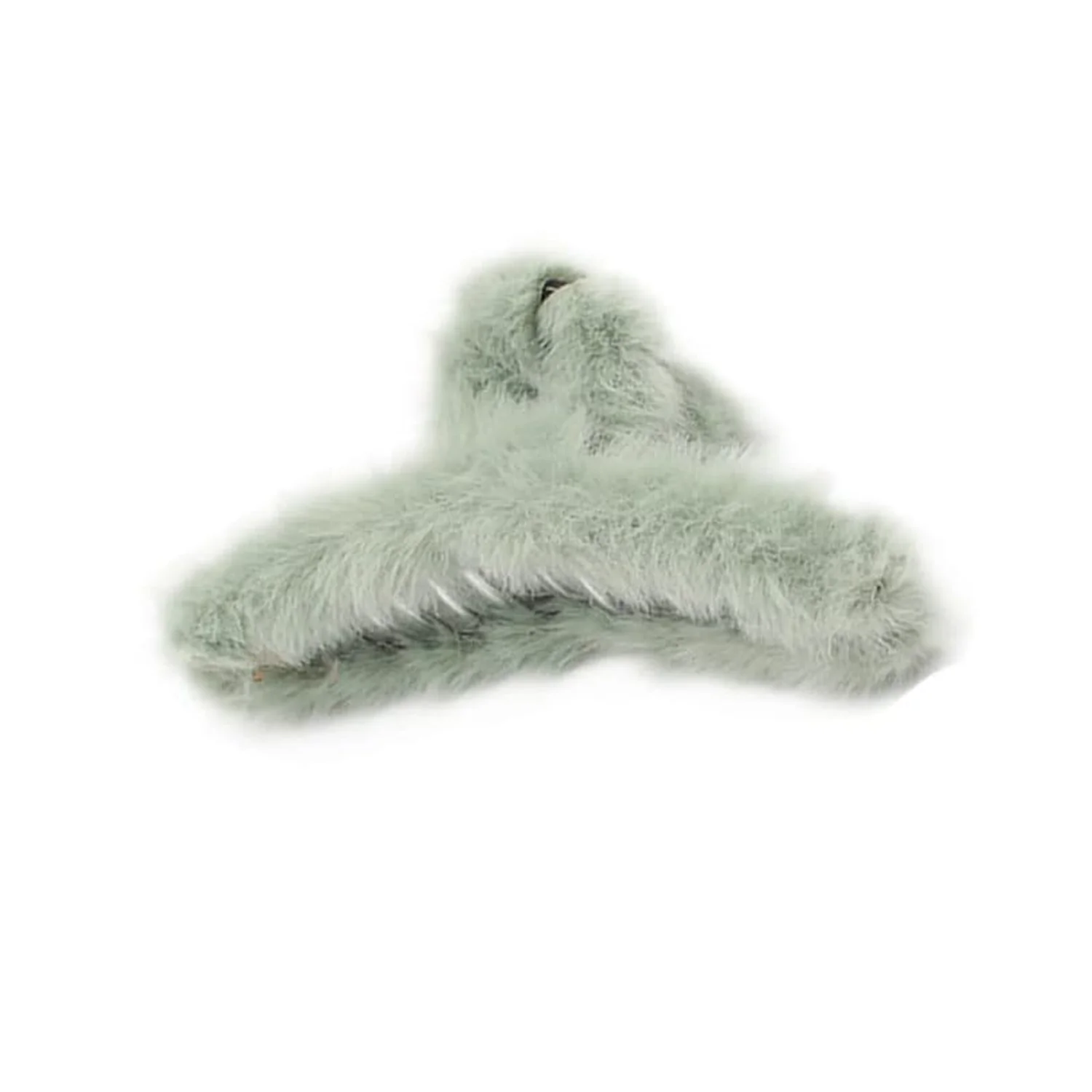 Large Plush Hair Claw Clips, Plastic Fluffy Hair Claw Hair (1 Pc / Mix Color) - Image 5