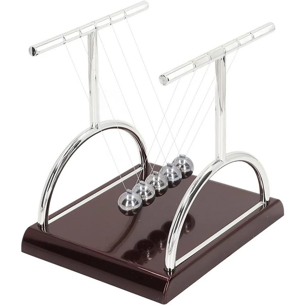Newton Cradle Desk Toy with Metal Balls for Office Table Decoration - Image 3
