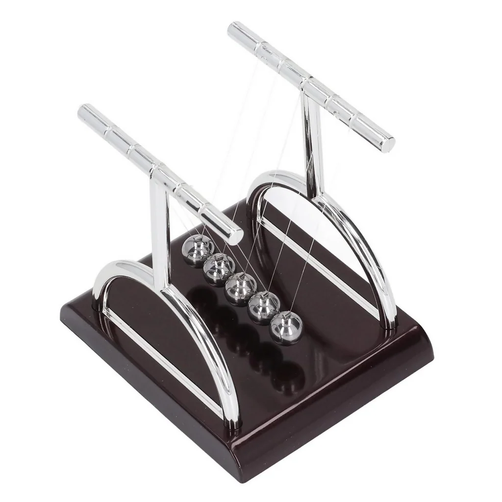 Newton Cradle Desk Toy with Metal Balls for Office Table Decoration - Image 4