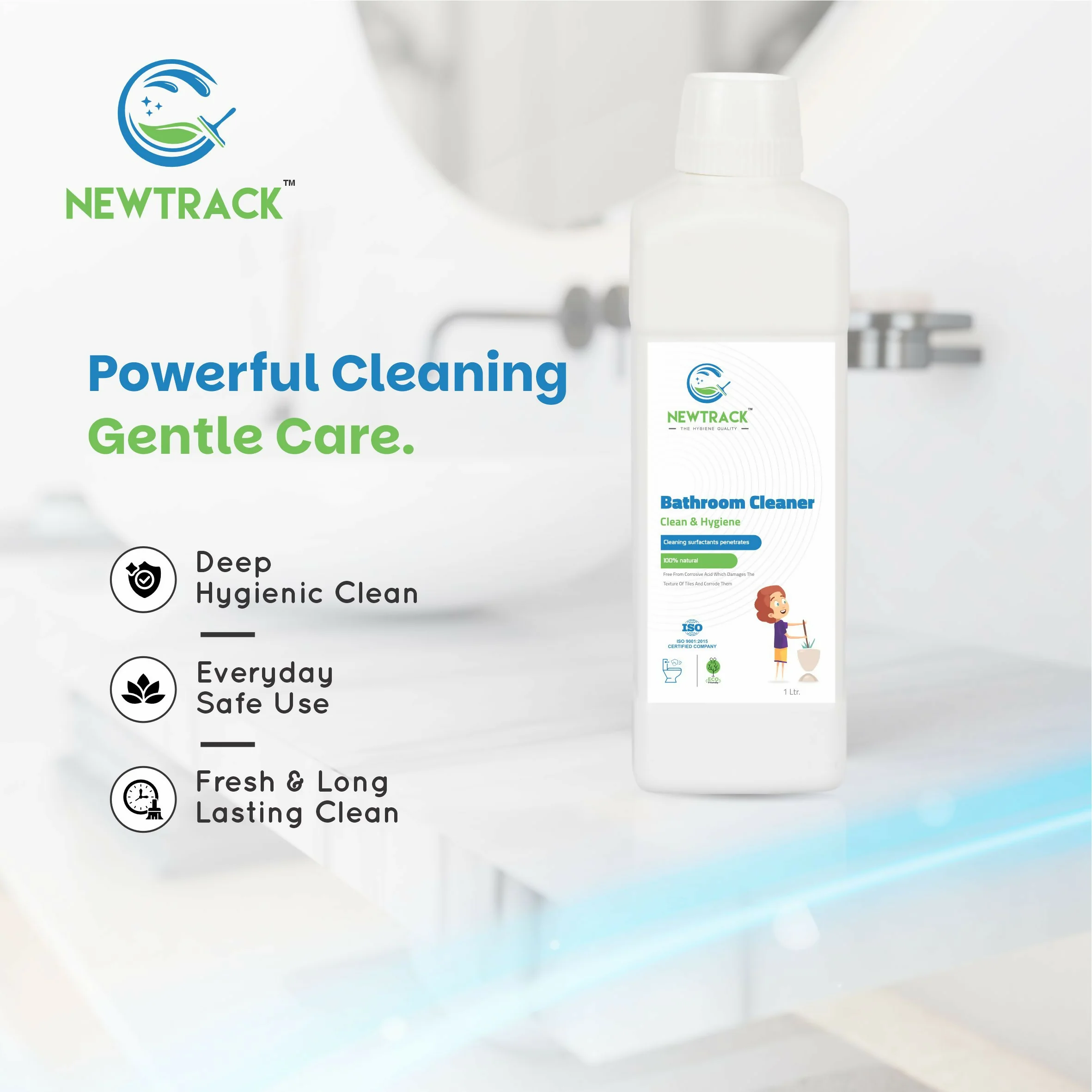 Bathroom Cleaner Liquid for Home & Commercial Bathroom Cleaning - Image 2