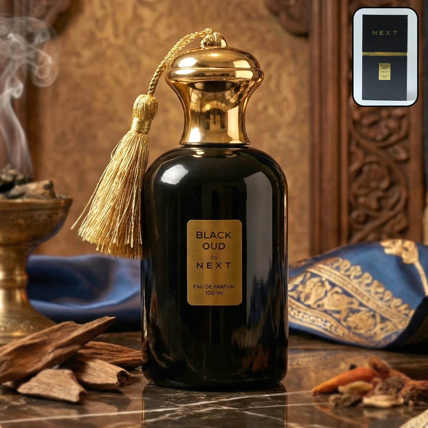 Next Premium Black Oud Eau De Perfume 100 ML - Image 3