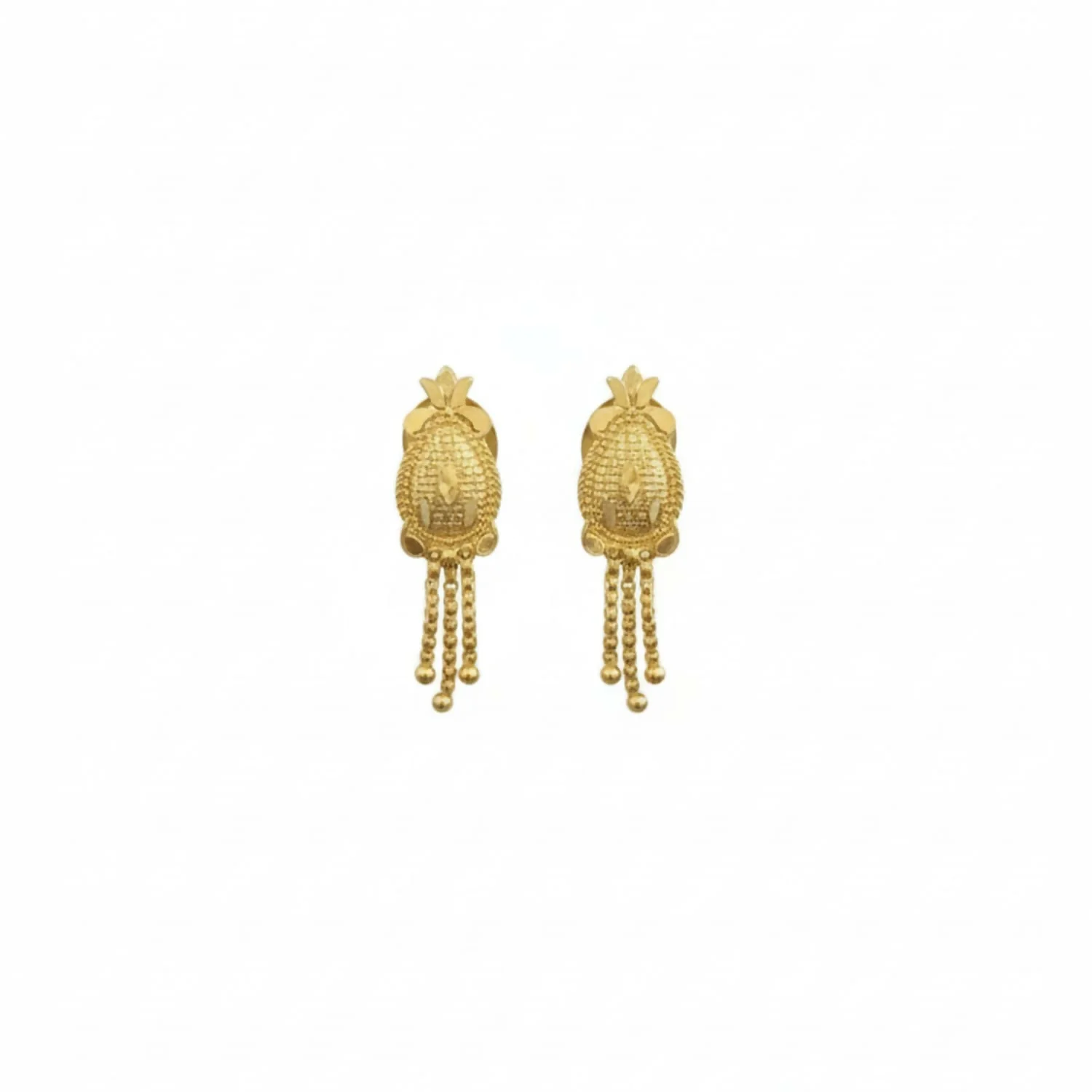 Nice 3 Line Golden Earrings for Women & Girls – Traditional Fancy Jewellery Gift - Image 4
