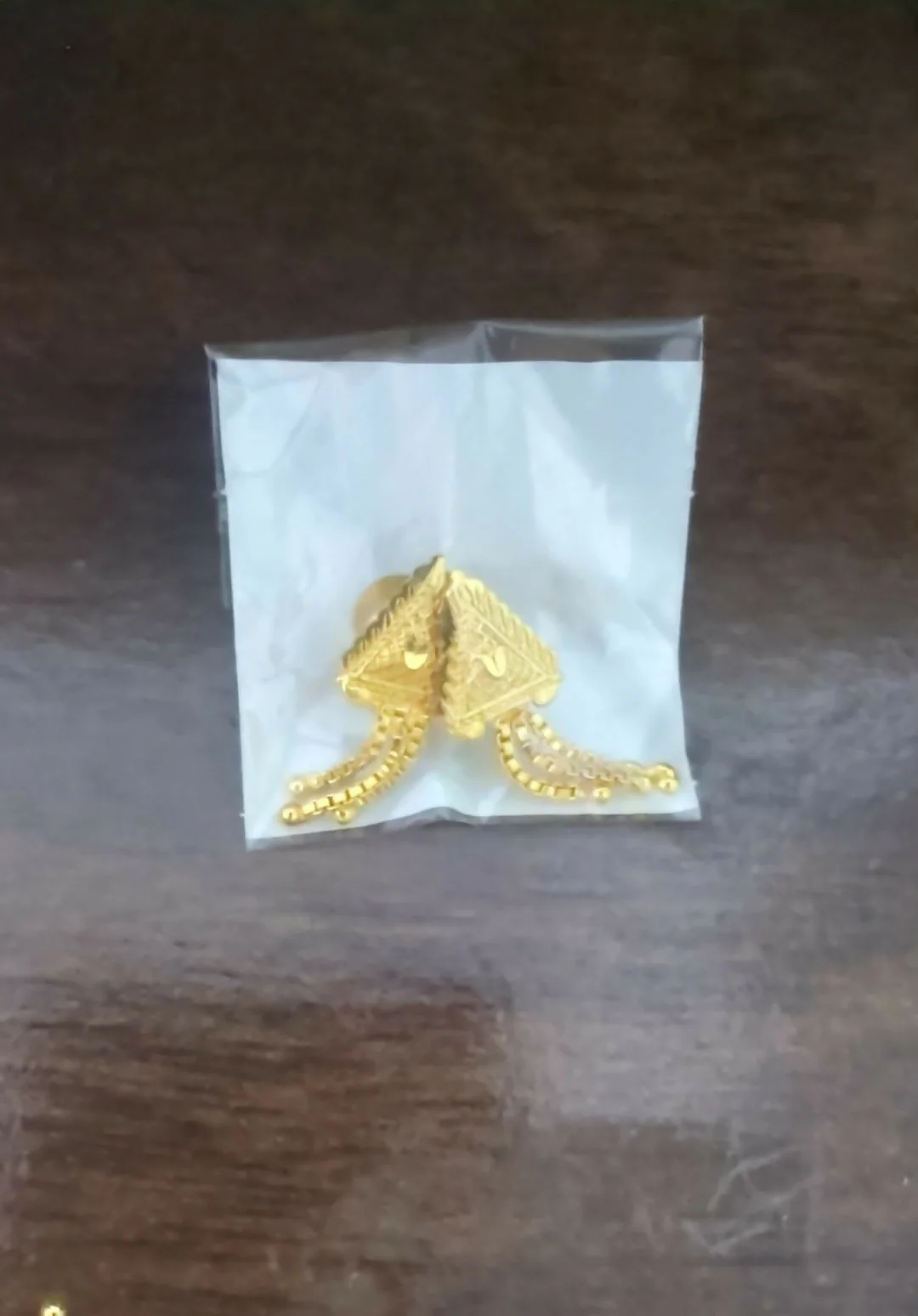 Nice 3 Line Golden Earrings for Women & Girls – Traditional Fancy Jewellery Gift - Image 5