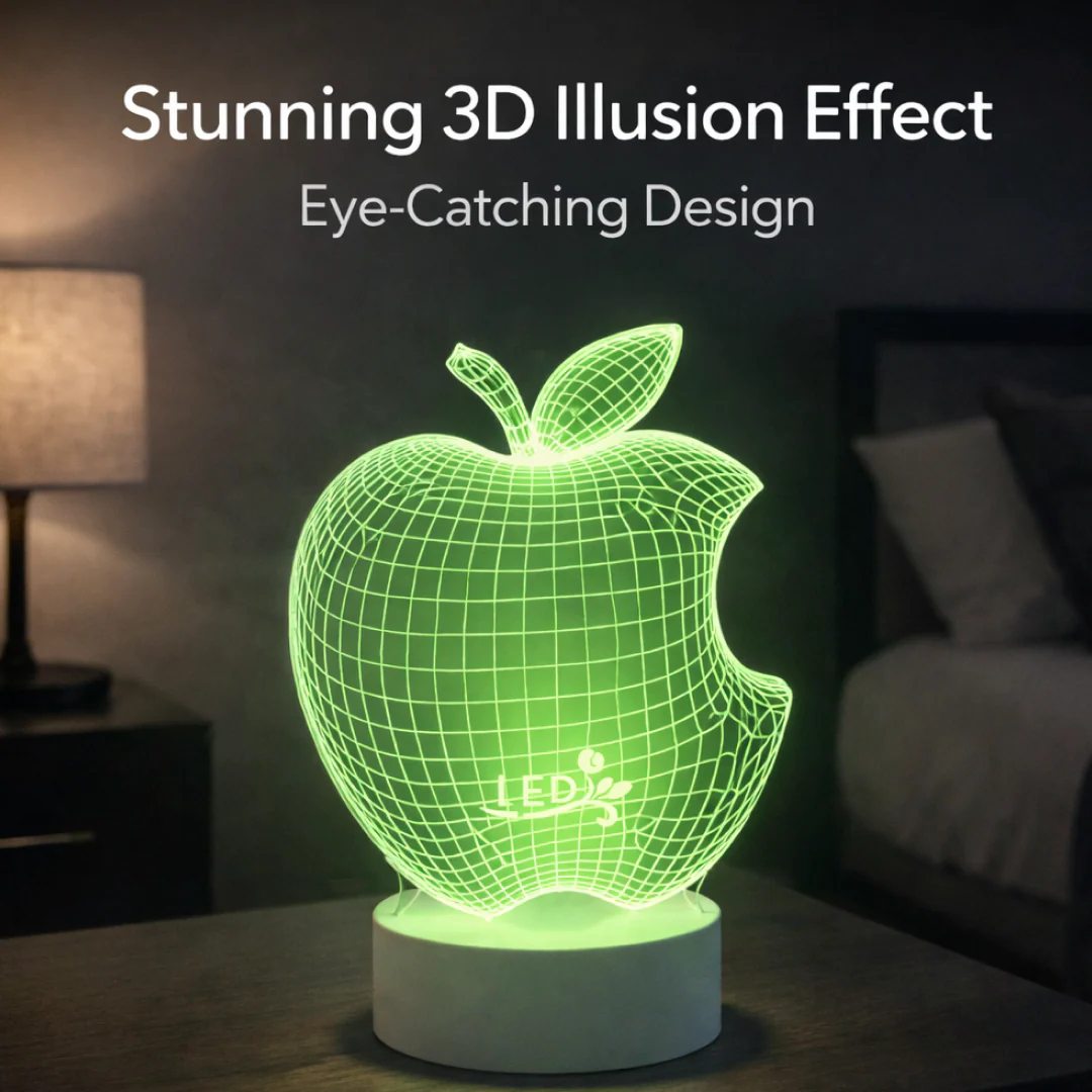 3D Illusion Night Light for Drawing Room & Lobby (1 Pc, Energy-Saving) - Image 4