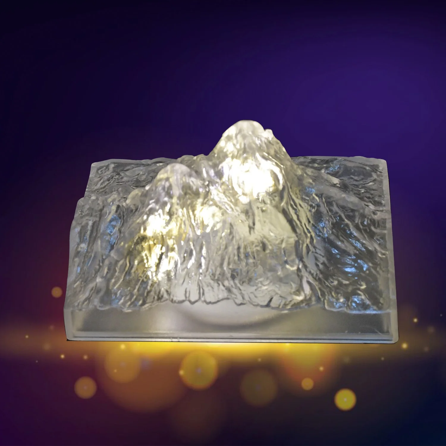Unique Plastic Night Light: Flameless LED, Diwali (Iceberg Design, Gift) - Image 9