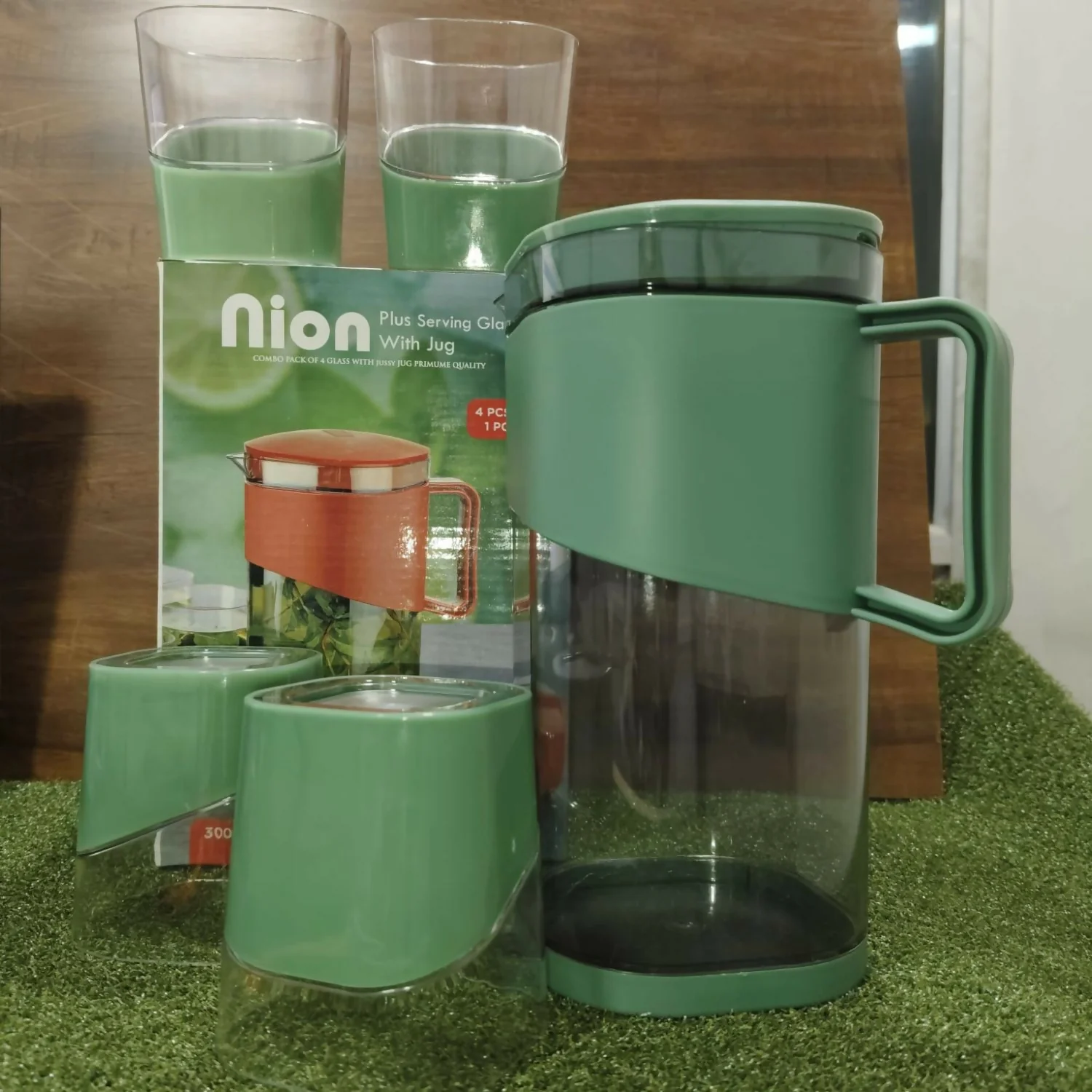 Nion with Jug with 4 serving Glass - Image 4