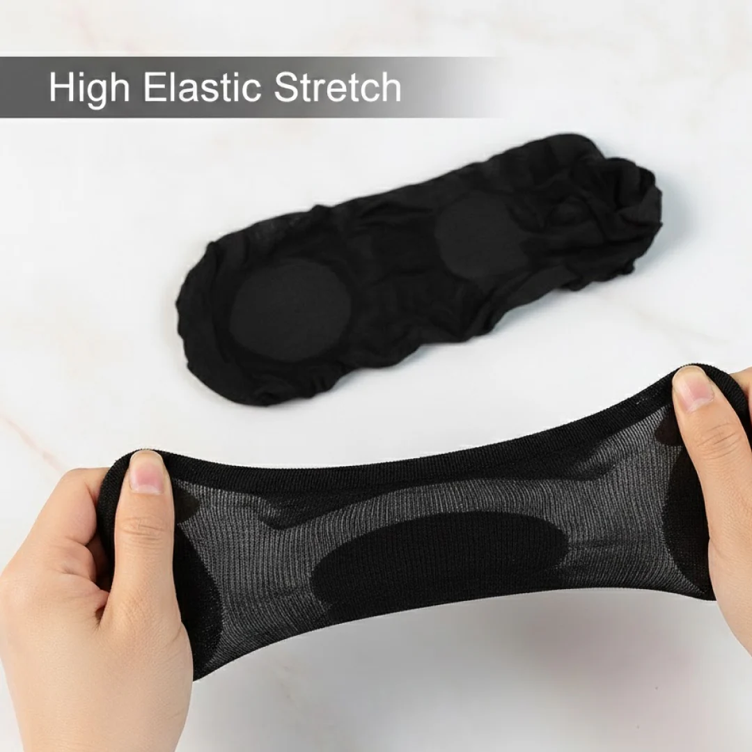No-Show Liner Socks with Anti-Slip Heel Grip  (1 Pair) - Image 2