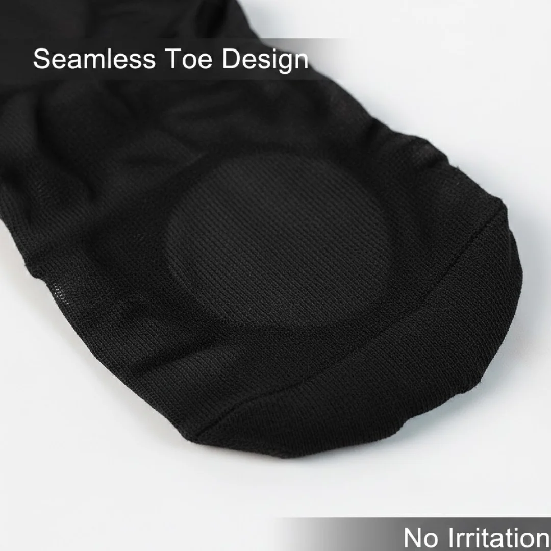 No-Show Liner Socks with Anti-Slip Heel Grip  (1 Pair) - Image 5